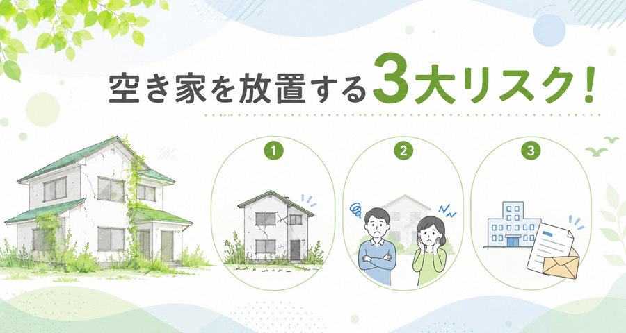 空き家を放置する三大リスク
